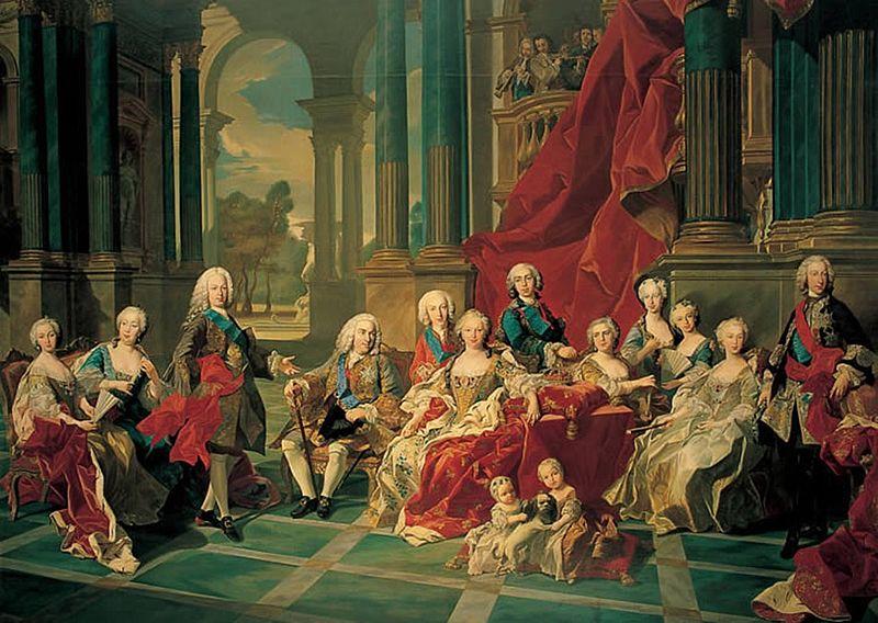 Louis Michel van Loo Philip V of Spain and his family